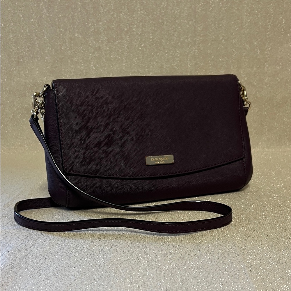 ♠️ Kate Spade Laurel Way Greer Crossbody Bag, Deep Purple - Picture 2 of 12